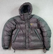 Mountain Hardwear Subzero Down Parka Jacket Mens Large Gray Conduit SL Hooded