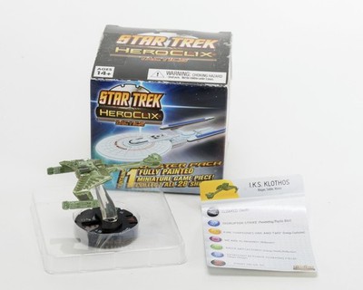 Star Trek Tactics Hero Clix IKS Klothos w/ Card and box-ST11
