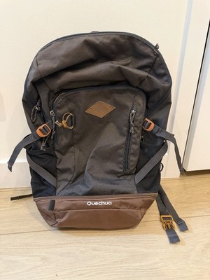 Quechua Decathlon Adult 30L Hiking Travel Unisex Black Backpack Hiking