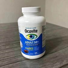 Bausch Lomb Ocuvite Adult 50+ Eye Vitamin & Mineral Supplement - 150 gels