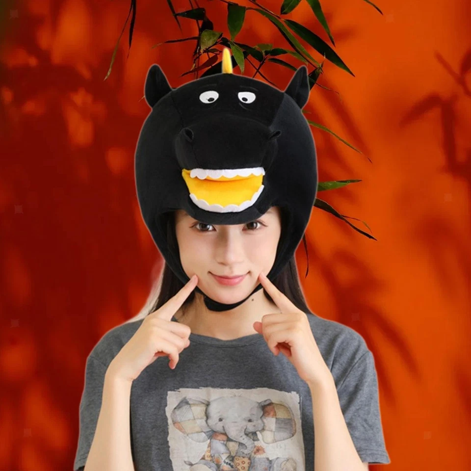 有趣的毛绒帽子男孩女孩可爱生日温暖轻便新奇头饰 — 第 2/4 张图片