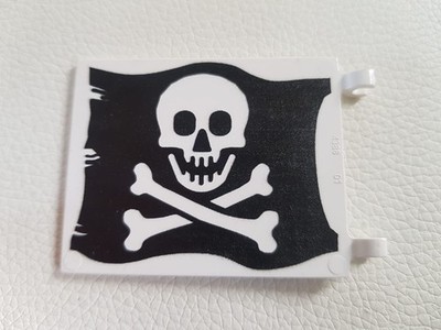 Vintage Jolly Roger Flag 6 x 5 Skull and Crossbones - for Lego - 1989 - 2002