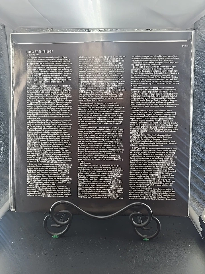 Frank Sinatra Trilogy Past Present Future 1980 OG 3LP LA Pressing NM/NM - Image 4 of 4