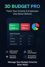 3D Budget Pro – Personal Finance Manager for PC | Income, Expenses, PDF & Excel