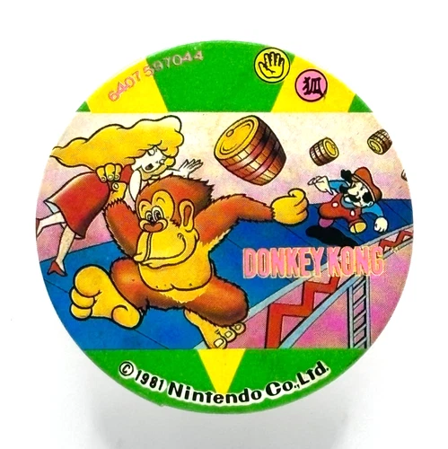 Donkey Kong Mario Nintendo NES Menko Card Vintage Japan 1981 Showa