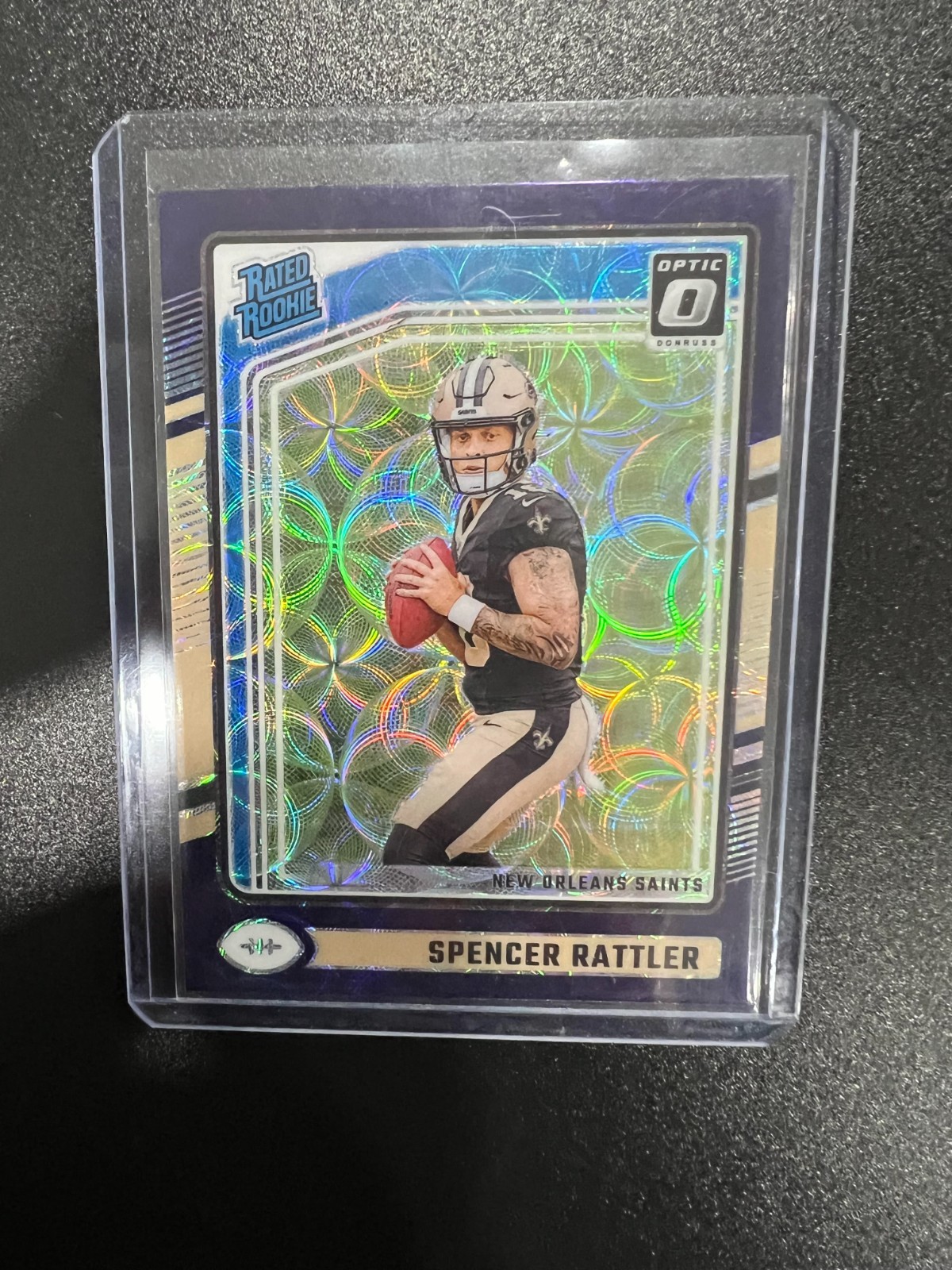 2024 Panini Donruss Optic - Rated Rookie Spencer Rattler #289 Purple Scope Prizm