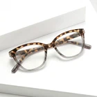 Cat Eye Anti Blue Light Reading Glasses  Two-Tone Tortoise Frame Spring Hinge