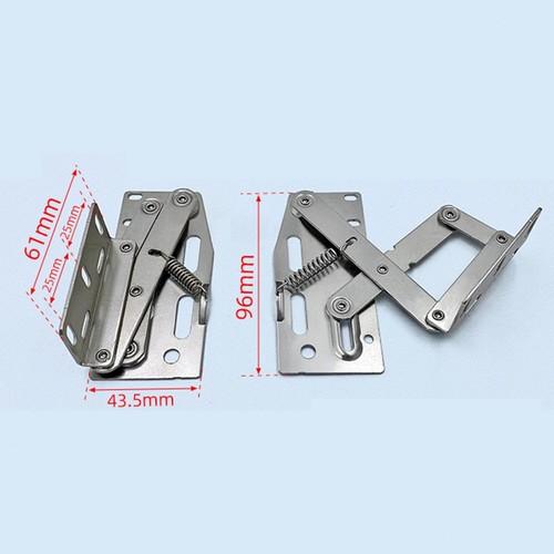 2 Pieces Tip Out Tray Hinges Spring Door Hinge for Kitchen Cabinet Doors - Picture 5 of 5
