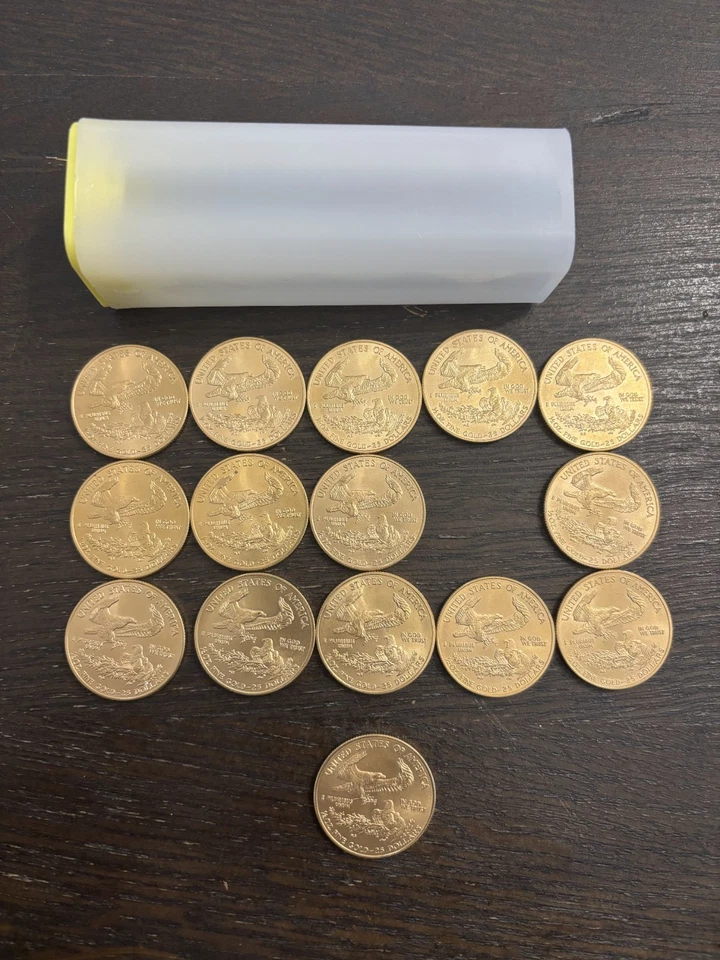 1/2 oz American Gold Eagle Coin BU (Random Year)  LOT OF 13 COINS - Image 2 of 4