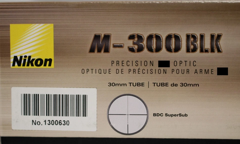 Прицел винтовочный Nikon M-300BLK 1,5-6x42 с подсветкой BDC SuperSub с точечной сеткой - 6795 - Изображение 3 из 4