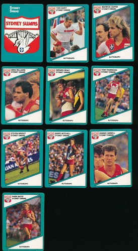 Sydney Swans Football Club 1987 VFL & HOOVER jumper sponsor patches embroidered - Picture 5 of 12