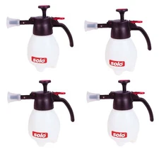 Solo One-Hand Pressure Sprayer with Ergonomic Grip, 1 L (Pack of 4)