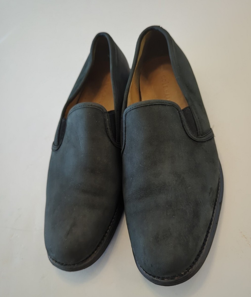 Cole Haan LunarGrand Two Gore Slip On Nubuck Leather Loafers Size 9M Black EUC COLE HAAN 2.ZEROGRAND Laser Wingtip Oxford Black Men main image 4