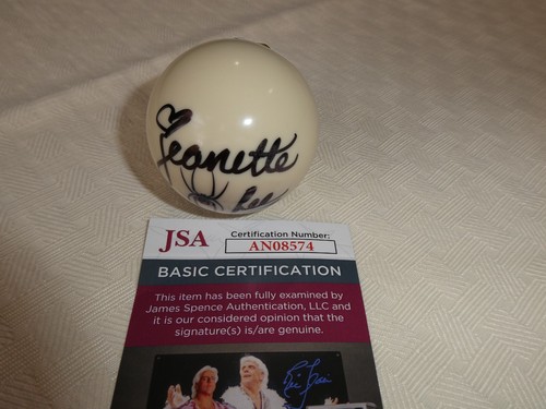 Jeanette Lee Signed Cue Ball Inscribed The Black Widow JSA #AN08574 Pool - Picture 2 of 9