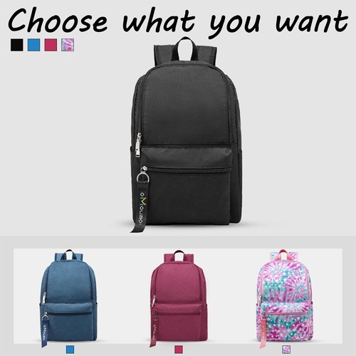 Durable Lightweight Backpack for 15.6Laptops Black Camping Laptop Hiking School - Picture 7 of 9