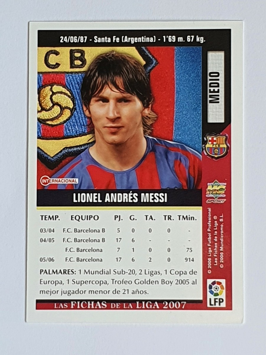 その他 2007MUNDICROMO TopPlatinum Messi #758sec 2007MUNDICROMO TopPlatinum Messi #758sec