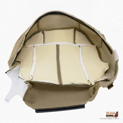 US Auto Nation Driver Side Bottom Leather Heated Seat Cover For 2000-2002 Chevy Tahoe - Shale Tan (Factory Match)
