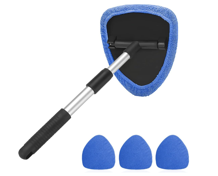 Windshield Cleaning Tool Car Window Cleaner with Extendable Long Handle
