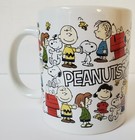 2022 Peanuts Characters All Over Print White Ceramic Coffee Tea Mug