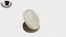 Accordion Buttons w Screw White Pearl Knurled 14.5 mm