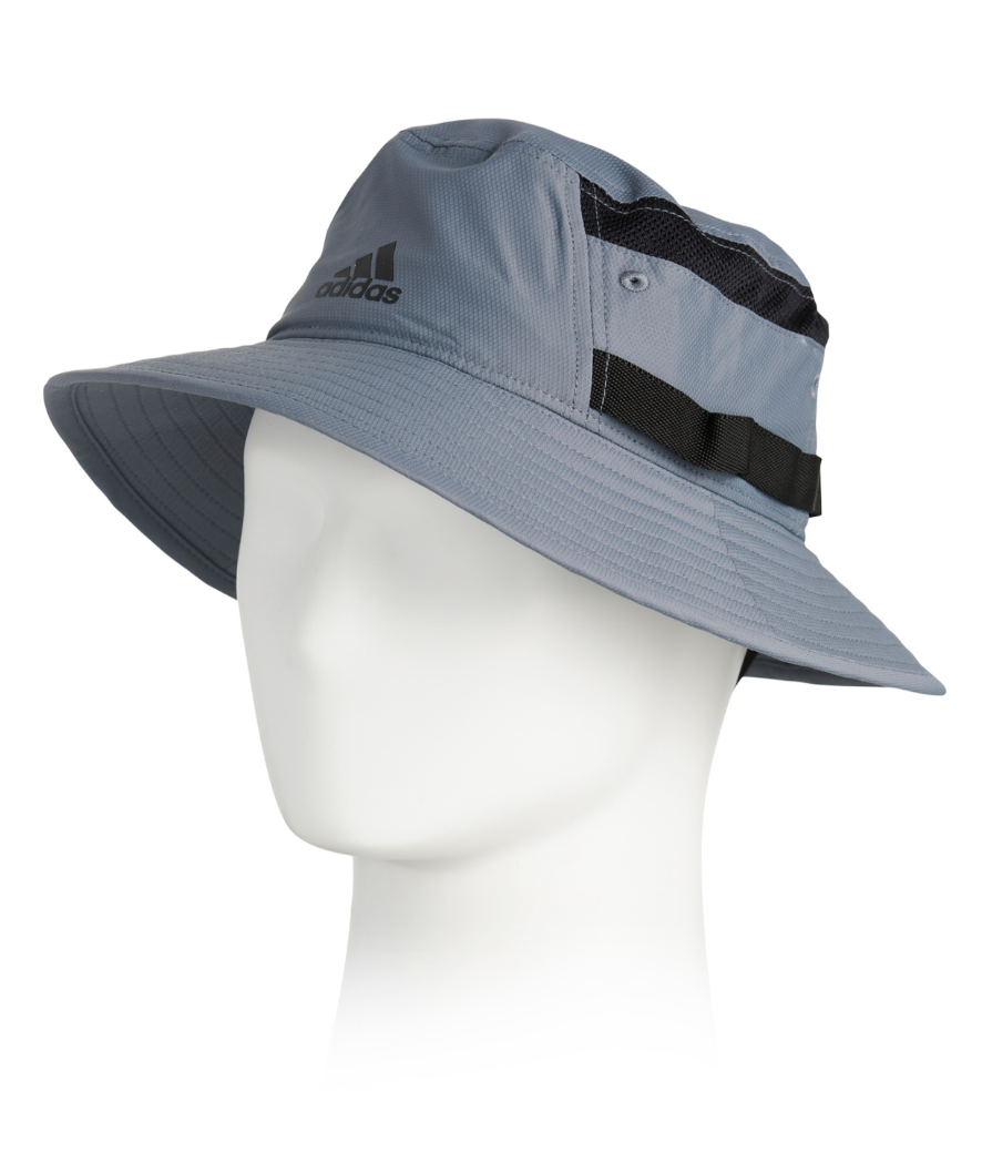 adidas L/xl Men's UPF 50 Aeroready Victory III Bucket Hat-grey