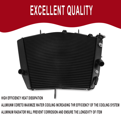 Motorcycle Radiator Cooler Cooling For Suzuki GSXR750 GSXR 750 2004-2005 K4 K5 - Picture 5 of 10