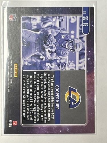 2022 PANINI ABSOLUTE FOOTBALL STAR GAZING SG-16 COOPER KUPP SPECTRUM RED 61/100 - Picture 2 of 2