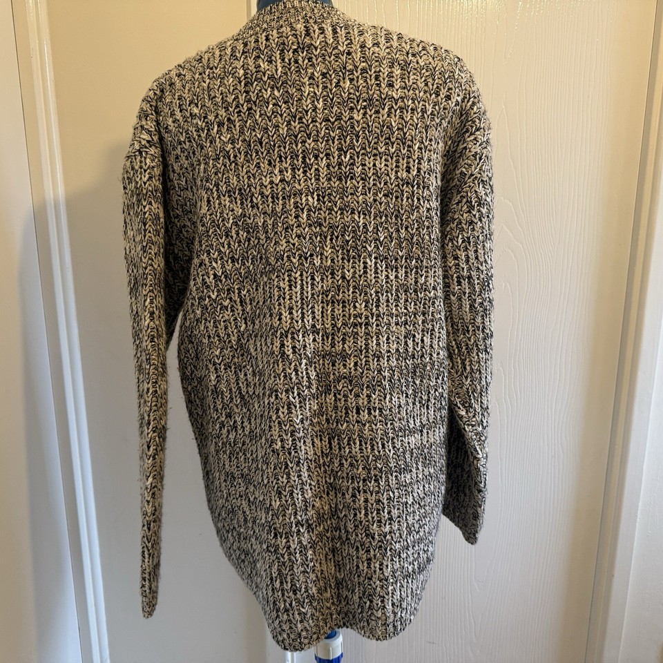 Essentials Silk Women’s Cardigan Size Uk 1214 Chunky Cable Knit