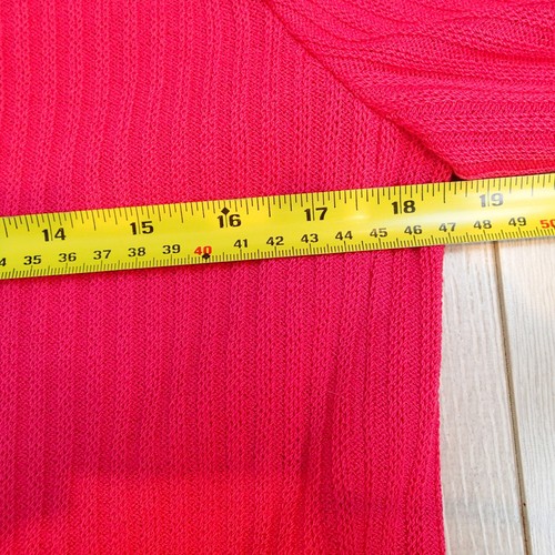 ST. JOHN COLLECTION Pink Ribbed Zip Up Sweater/Jacket White Black Trim Size 8 - Picture 19 of 22