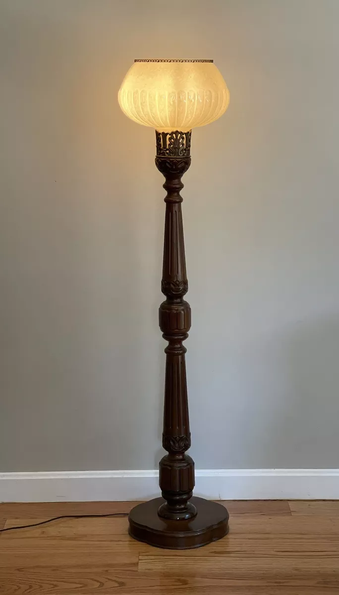 Wood torchiere floor lamp 2025