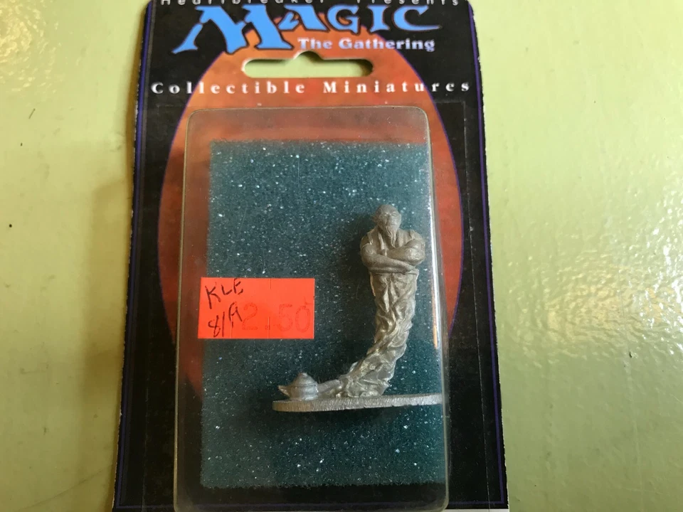 WotC Heartbreaker MAGIC miniature MAHAMOTI DJINN #9124 genie metal lamp '94 d&d! - Image 4 of 4