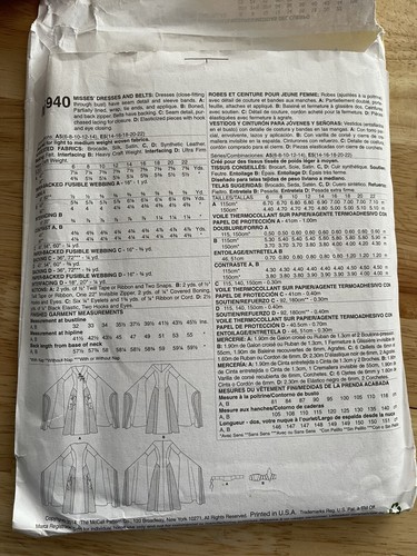 Medieval Era Gown Sewing Pattern~GOT Queen Costume (Sizes 6-14) McCalls 6940 FF - Picture 3 of 4