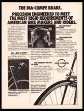 1977 Dia Compe Brakes-Vintage ORIGINAL Bike/Bicycle Print ad/mini poster-1970's