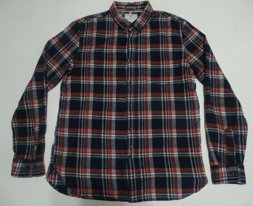 DENIM \u0026 FLOWER Men's FLANNEL Shirt Long 