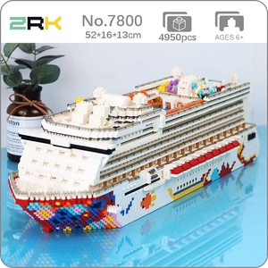 Zrk Ocean Liner Cruise Ship Boat Swimming Pool Mini Diamond Blocks Building Toy Ebay