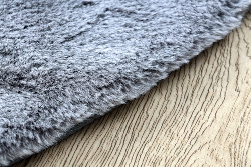 Amazing Modern washable RUG LAPIN round grey shaggy, thick Carpet easy to wash - Picture 4 of 6