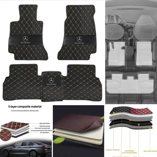 For Mercedes-Benz 1995-2025 All Models Custom Car Floor Mats Carpets Waterproof - Bild 36 von 42
