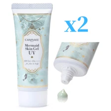 Japan CANMAKE Tokyo Mermaid Skin Gel UV Sunscreen Natural SPF50+ PA++++ 50g 2SET