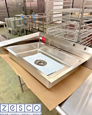 14-Gauge Stainless Steel Single Compartment Drop-In Sink 34"W x 26"D - New