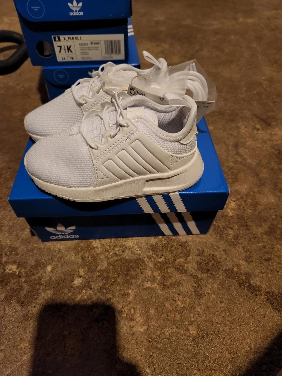 Adidas xplorer top all white shoes