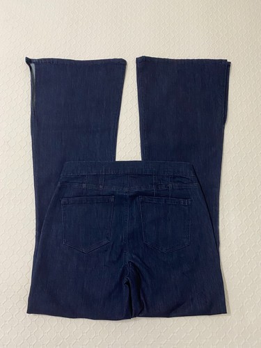 Fashion Nova Jeans Junk The Trunk Dark Blue Size 11 High Rise Flare Leg NWT#2569 - Picture 4 of 12