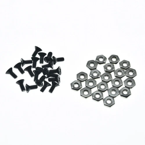 20pcs #6-32 Pickguard Bracket Nuts Bolts Screws Fits USA Gibson Les Paul Nickel