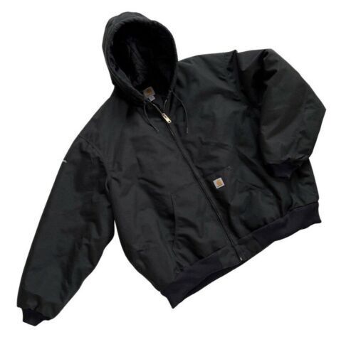 CARHARTT EXTREMES HOODED JACKET 'J133 BLK' QUILTED LINED CARHARTT EXTREMES HOODED JACKET 'J133 BLK' QUILTED LINED