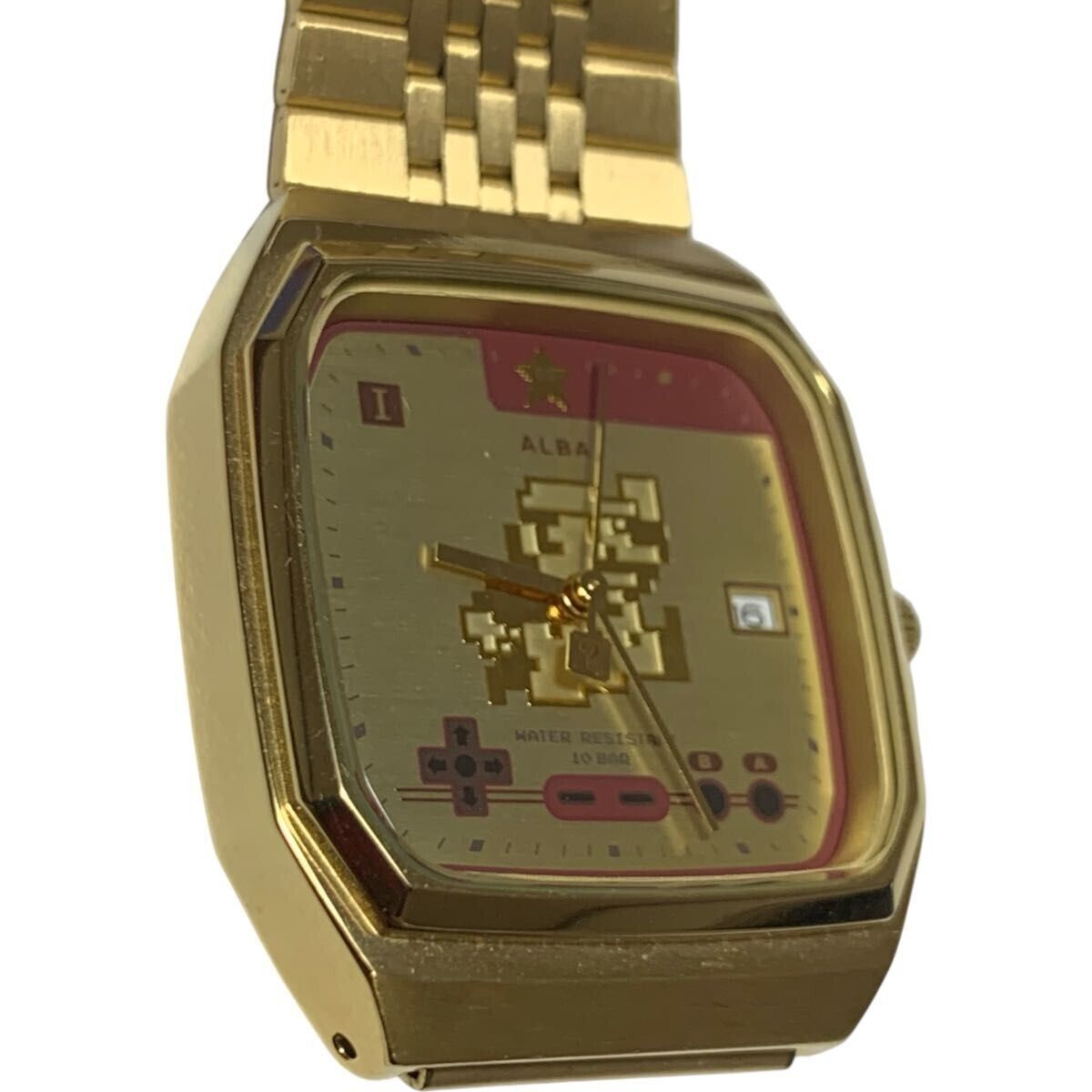 Seiko Alba ACCK711 Super Mario Brothers Collaboration Gold Seiko Alba ACCK711 Super Mario Brothers Collaboration Gold
