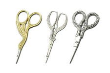 SMI - Storchschere Stickschere vintage N&auml;henschere Handarbeitschere Fadenschere
