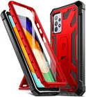 For Samsung Galaxy A52 5G Case Poetic Armor Kickstand Shockproof Cover Red