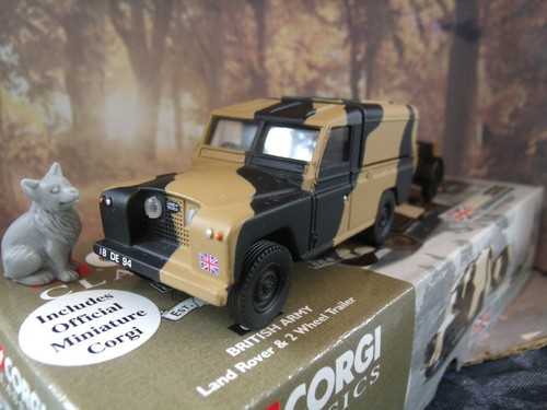 1/43 Corgi 07501 British Army LAND ROVER & TRAILER 1st Battalion Set - Picture 2 of 3
