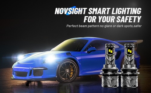NOVSIGHT 9004 LED Headlight Bulbs Super Bright Lamps 50000LM High-Low Beam 240W - Picture 7 of 17
