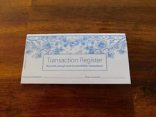 Paper check register to record all check transactions SAVINGS CHECK BOOK -NEW-.