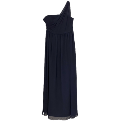 Alfred Angelo Navy Single Shoulder Empire Waist Maxi Formal Dress NWT Size  US 8 | eBay